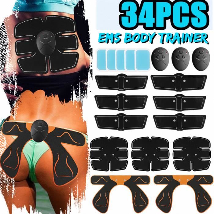 14 Pcs Appareil de Musculation Fitness + 20pcs Replacement Stickers