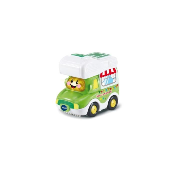Vtech Tut Tut Bolides Oscar Super Camping Car aventures avec bouton surprise Vehicule premier age Jouet musical bebe