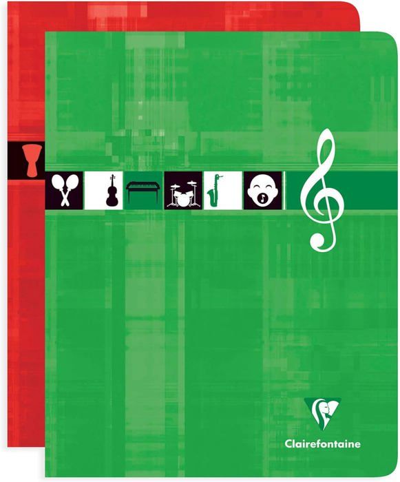 Cahier Musique Avec Portée Lot De 5 Cahiers De Musique Verlaine - 12 Portées - 80 Pages Prédécoupées Cahier Musique Et Chant