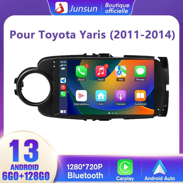 Autoradio Android 15 Pour Citroën Jumpy 3/Peugeot Expert/Toyota Proace - Écran Tactile 9" - 6Go RAM + 128Go - CarPlay/Android Auto