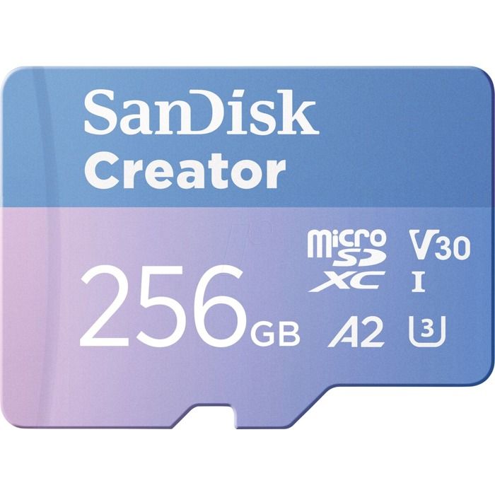 Carte mémoire micro SD - SANDISK - Extreme Creator - 256 Go - 190 MB/s - UHS-I