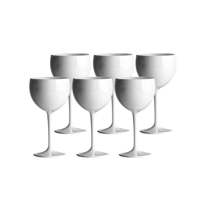 Lot 6 Verres à Vin Sauvignon 30cl Incassables – Made In France Sparklers Club Réutilisables 300 Lavages