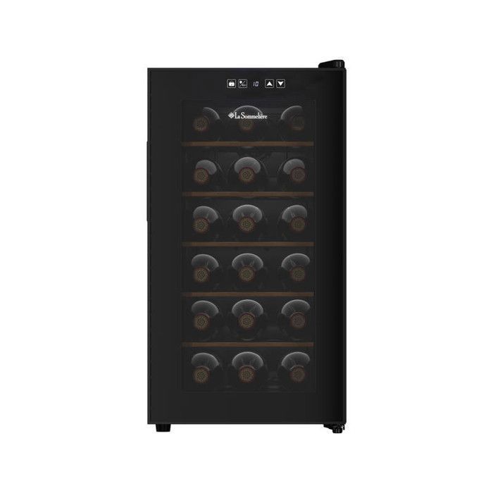 18SILENCE – Cave à vin – La Sommelière – 18 bouteilles – 1 zone – 345 × 510 × 652 cm – Classe F – 25 dB