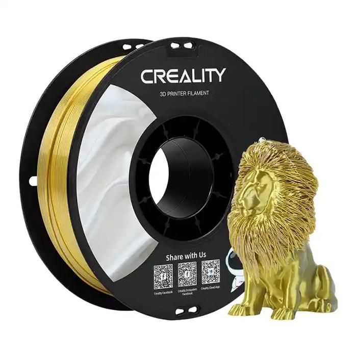 Filament 3D - CREALITY - CR-Silk PLA - Or-Argent - 175 mm - 1 kg