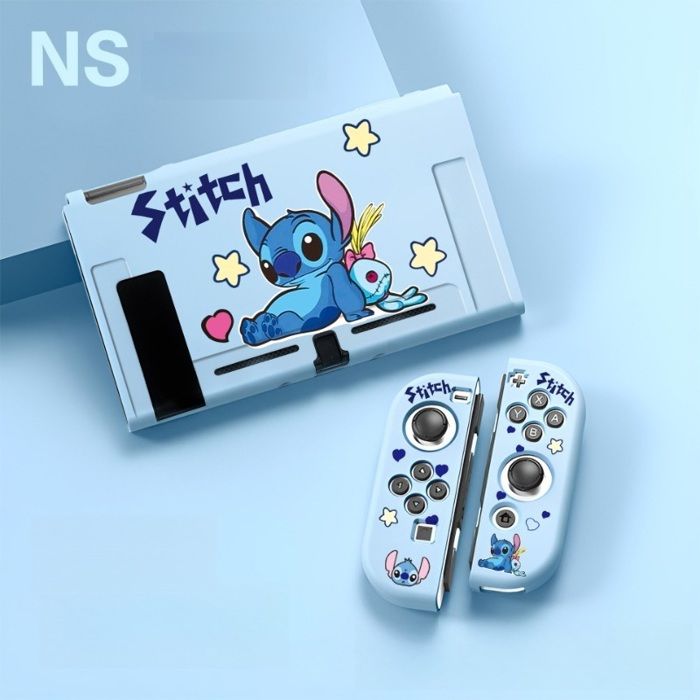 Housse Nintendo Switch Stitch – Coque TPU Souple + Protections Joy Con – Design Mignon – Sans Console / Sans Joy Con - vue 1