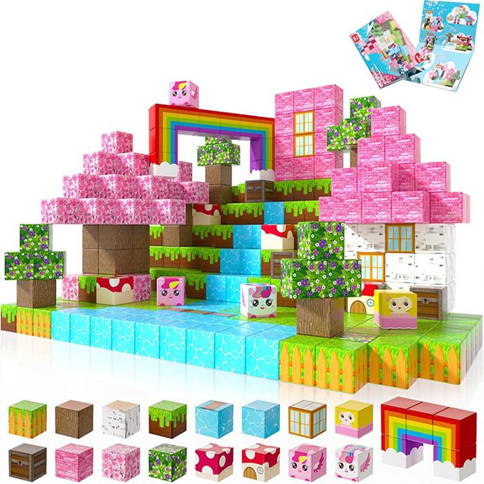 Blocs de Construction Magnétiques, Ensemble de Blocs Cubes Magnétiques ...