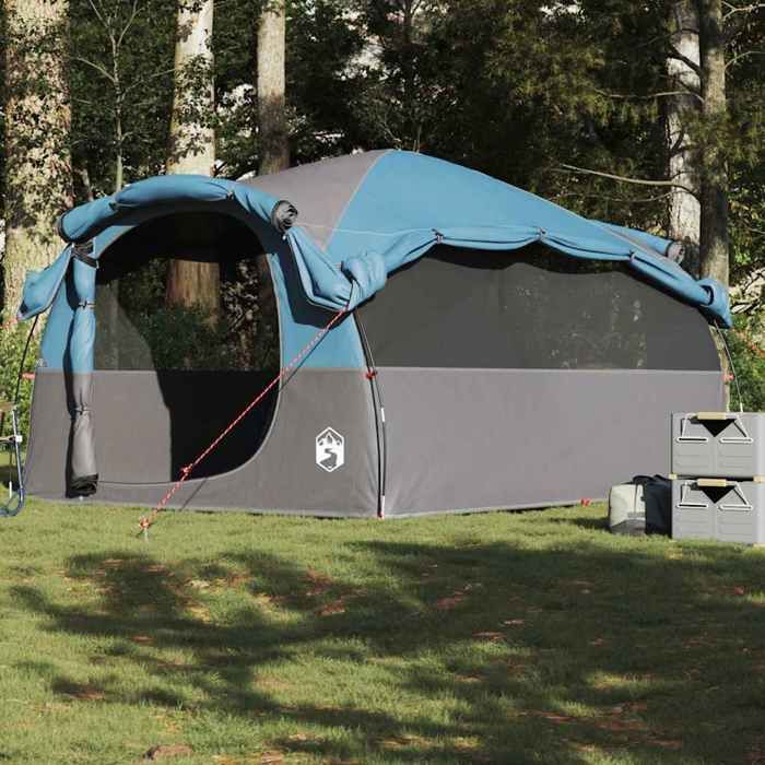 Tente familiale tunnel - vidaXL - 6 personnes - Imperméable - 564x260x185 cm - 2 chambres - E-port