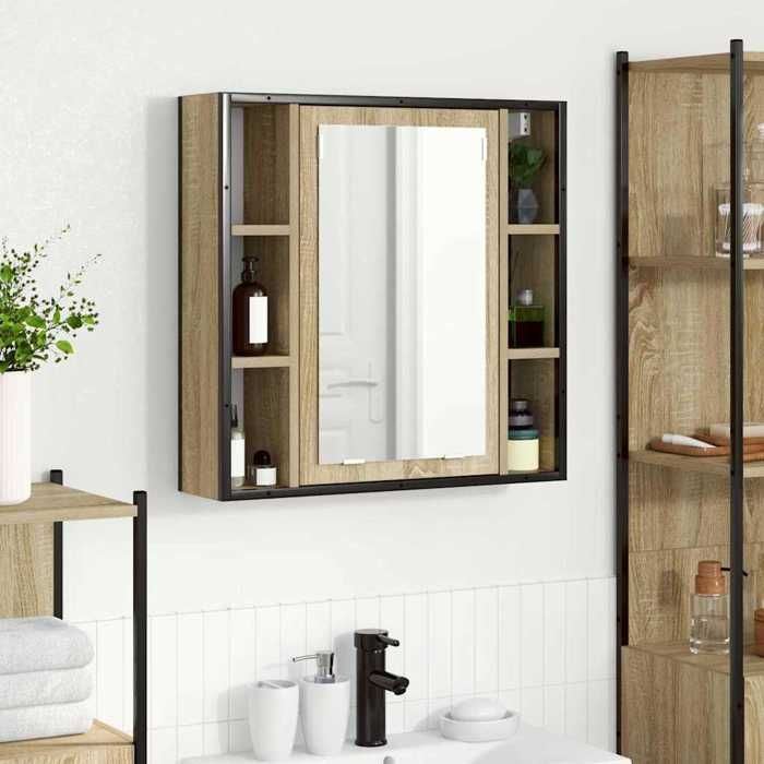 SALE 2026 Armoire de salle de bain Beige - Armoire Miroir de Salle de Bain Beige 60x16x60cm PRO759644302