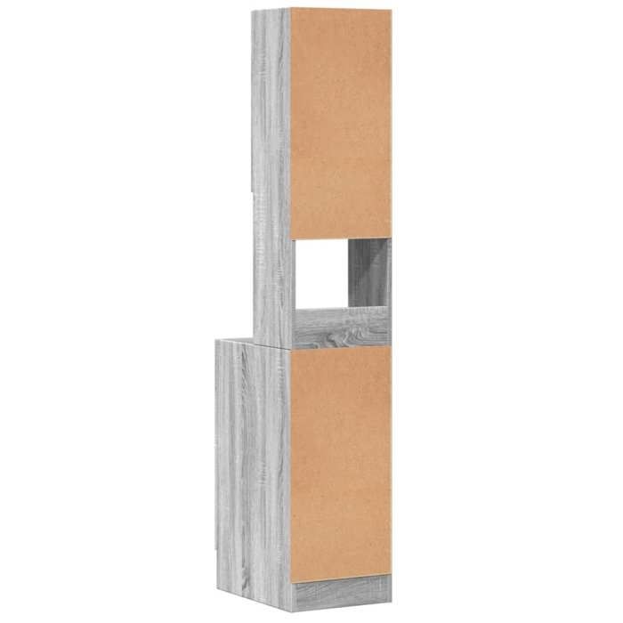 Moderne Placard/Armoire de cuisine SWEETY Meuble bas de rangement sonoma gris 35x50x180 cm bois d’ingénierie BB2350