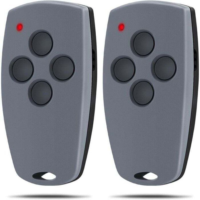 Lot de 4 télécommandes universelles pour portes automatiques fréquence 433,92 MHz code fixe