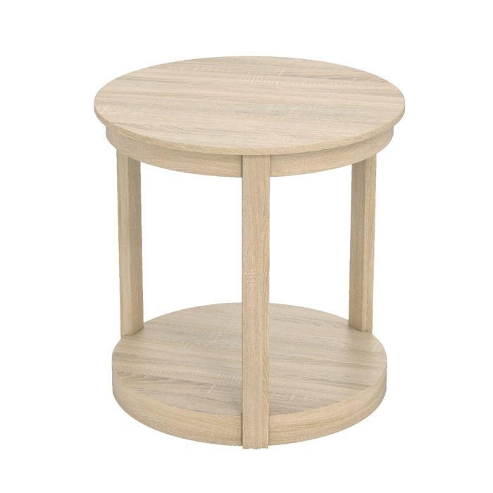 Table basse - HELLOSHOP26 - Ronde 2 niveaux 60 5 x 61 cm - Bois dhévéa - Style campagne - Charge 159 kg Table basse - HELLOSHOP26 - Ronde 2 niveaux 60 5 x 61 cm - Bois dhévéa - Style campagne - Charge 159 kg