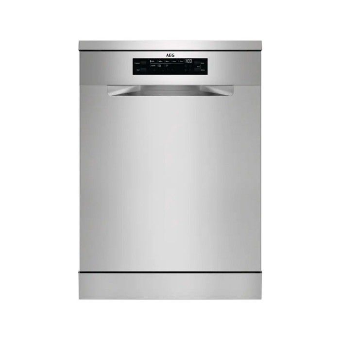 AEG FFB74917ZM Lave vaisselle 60 cm 14 places système AirDry écran avec 3ème couverts MaxiFlex fonction extra hygiénique Softpikes 44 dB A acier inoxydable classe C