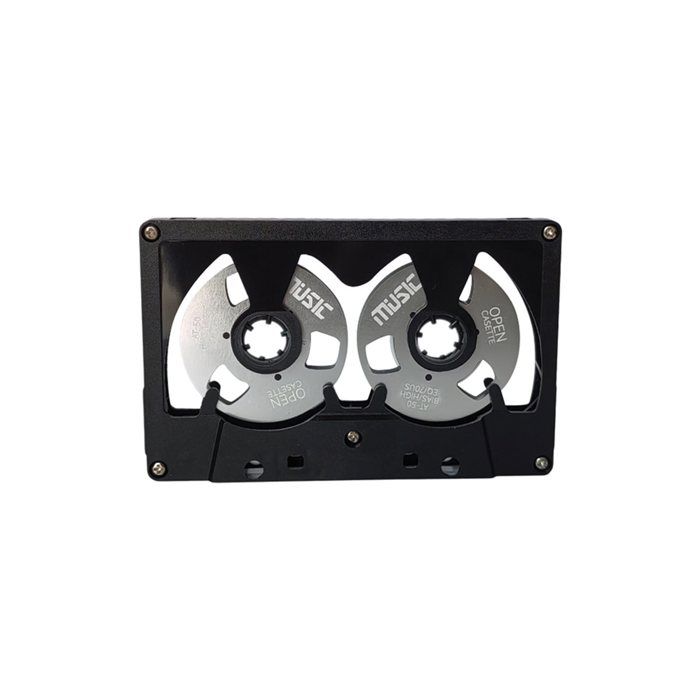 Cassette Audio à Bobines Vierges 50 Minutes Double Face Bobine Métallique Boîtier Creux