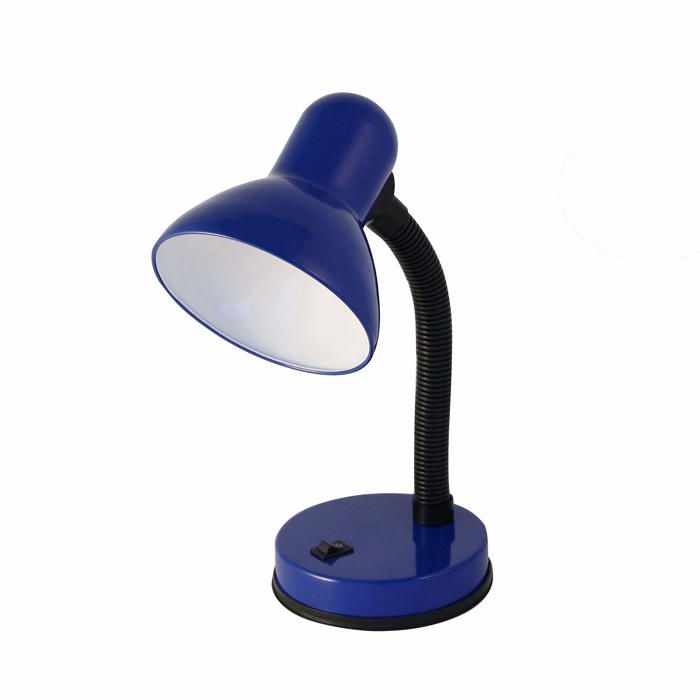 TL1201-U - Lampe de Chevet Lampe de Bureau Compacte à Bras ientable Ampoule E27 et LED 40W non Incluse Bleu Pack o LAMPE A POSER