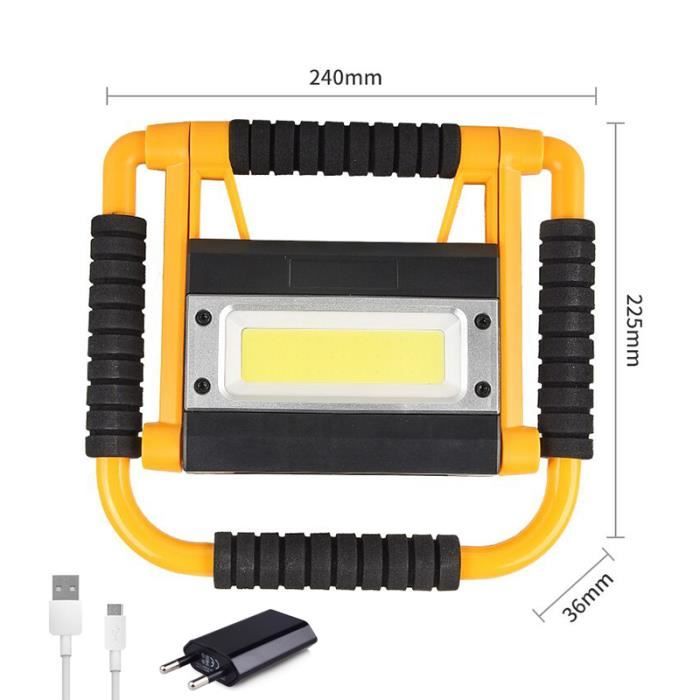 Sonew Projecteur à LED Lampe de camping solaire à LED rechargeable par