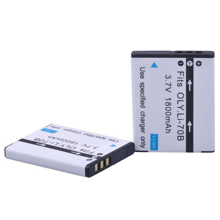 Batteries de caméra Li 70B 1800mAh Li70B, 4 pièces, pour Olympus FE
