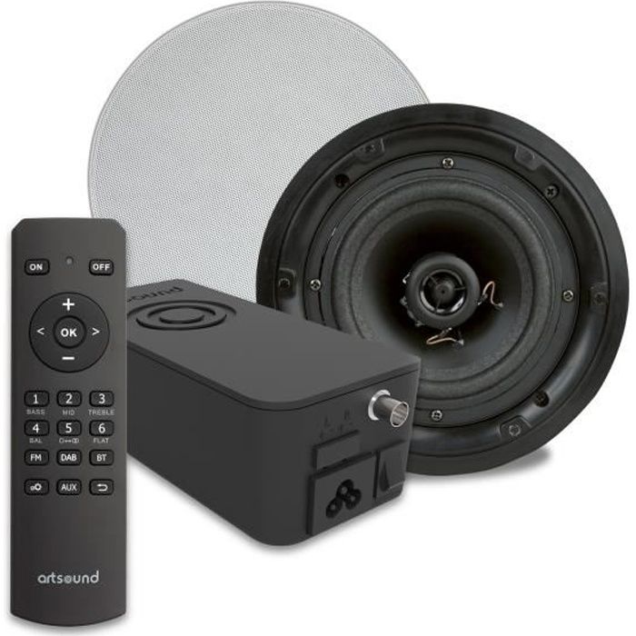 Ensemble Amplificateur Radio Dab Bluetooth Paire D Enceintes