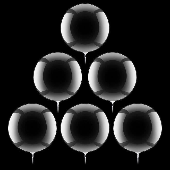 Lot De 4 Grosses Balles à Bulles D'eau Gonflables – Rebondissantes, Souples Et Transparentes, Pour Enfants Et Adultes