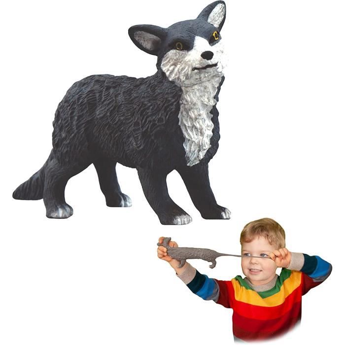 Jouet extensible Loup - Deluxebase - Réplique réaliste anti-stress pour Jouet extensible Loup - Deluxebase - Réplique réaliste anti-stress pour