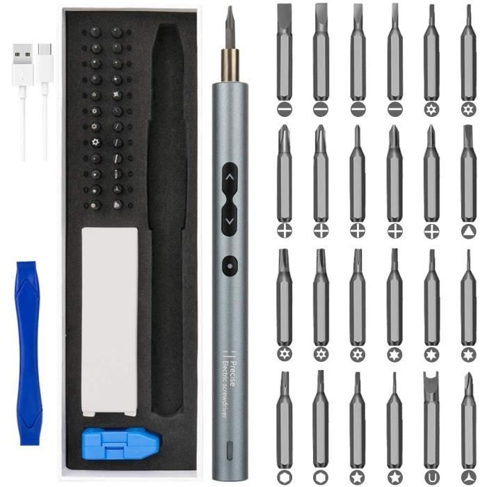 Kit Aimantateur/désaimantateur De Tournevis – Support Embouts 5 Pièces – Magnétisme Puissant – Outil Polyvalent