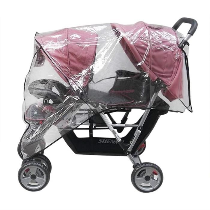 Habit de pluie poussette double store