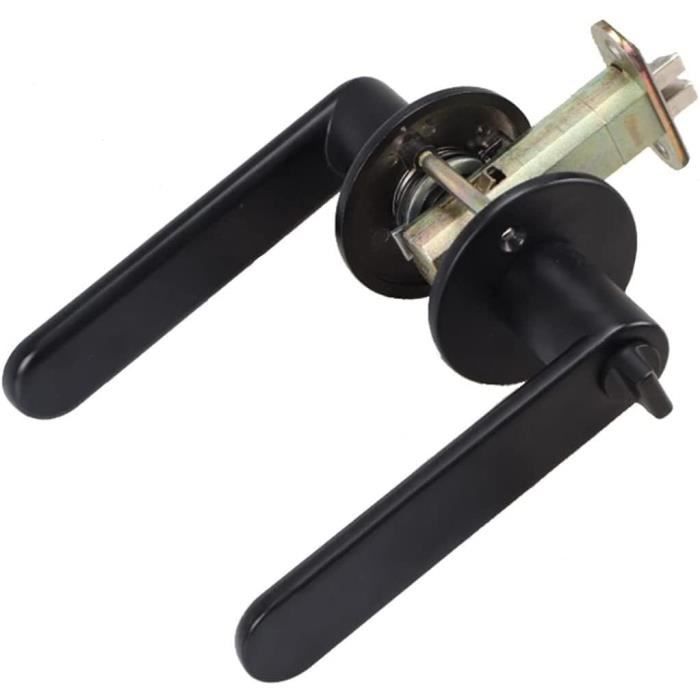 KOTARBAU® Bouton De Porte Tournant - ZnAl - 45x45 Mm - Argent - Poignée De Porte Intérieure - Et Extérieure - Montage Facile - Design Élégant