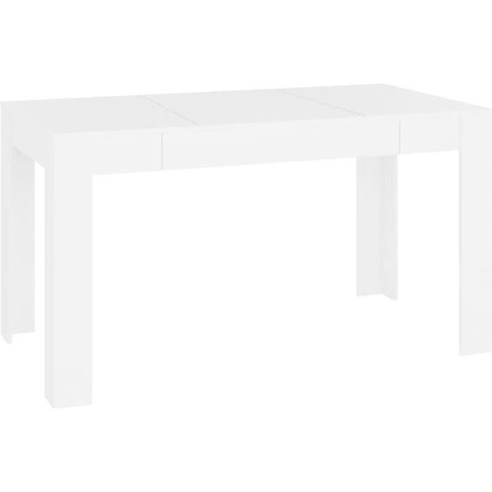Table de salle à manger - Maison Intérieur - Blanc - 140x745x76 cm
