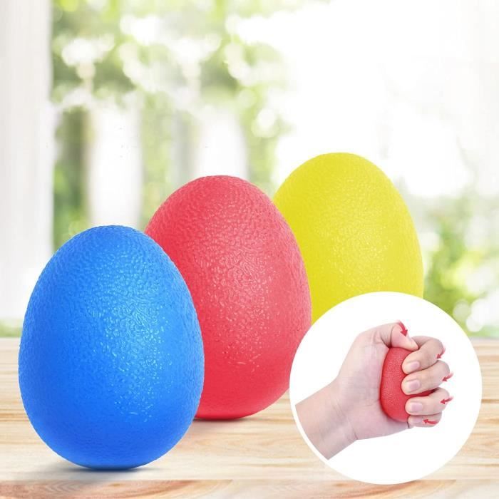 Lot De 3 Balles De Thérapie Main Fitness Mad – Anti-stress, Renforcement Et Rééducation