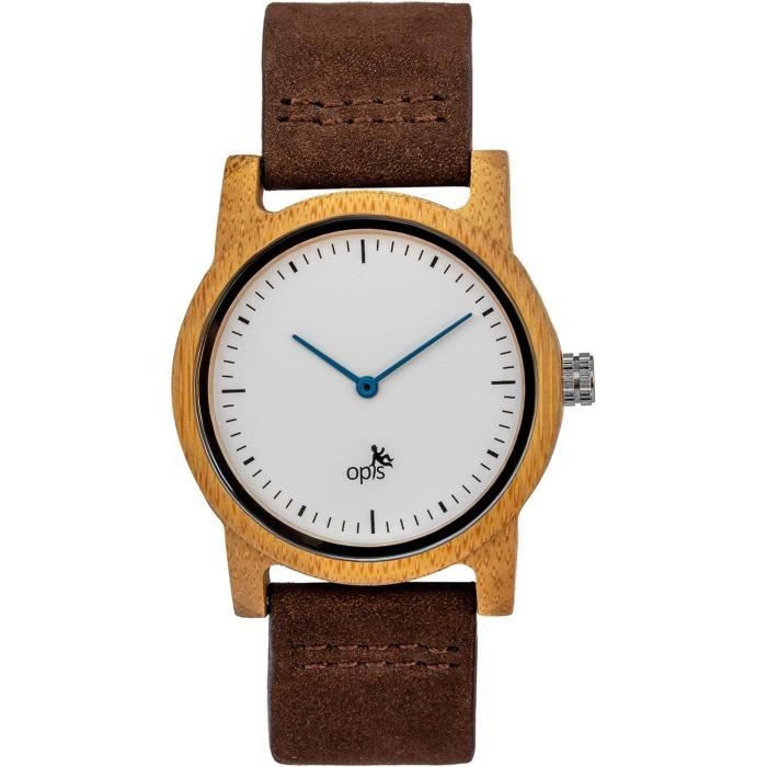 Opis Ur M4 Montre Pour Homme En Bois Et Pierre Zebrano Marbre Santal Noir Lapis Lazuli H5895