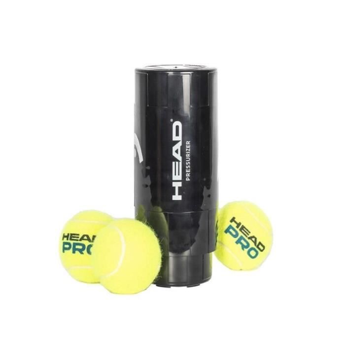 Pressurisateur de balles de tennis et padel TuboPlus Head X3 Noir Adulte Mixte Tennis