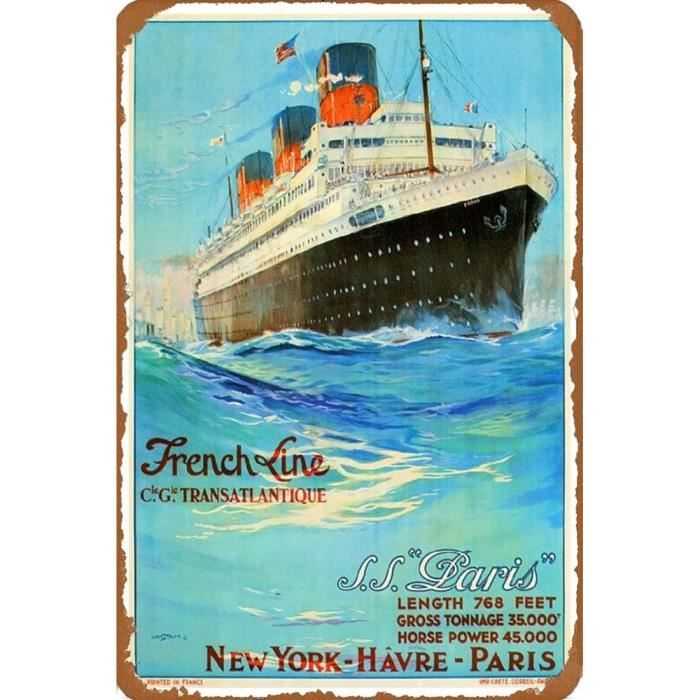 plaque métal vintage pub publicité Ricard , décoration murale 20x30 cm