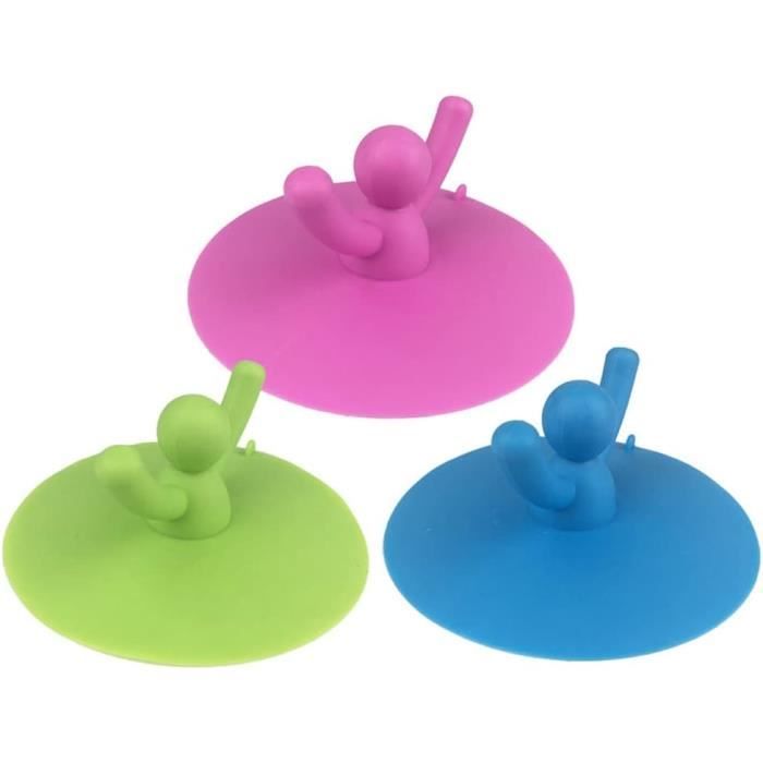 Umbra Flex Drain Stop - Bouchon Évier Douche Silicone | Attrape-Cheveux - Blanc - 9.5x9.5cm