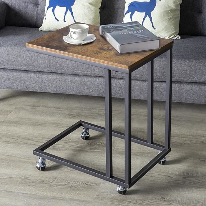 Hots Table D Appoint Mobile Table Basse Anguleuse à Roulettes Pour Salon Bout De Canapé Chambre Achat Vente Table D Appoint Hots Table D Appoint Mobile Cdiscount