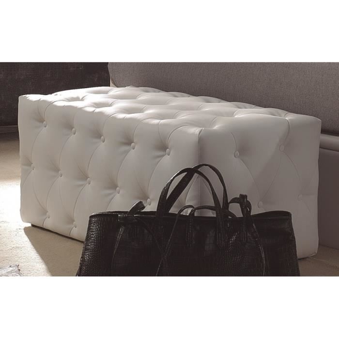 Table Basse Pouf Capitonne Blanc Bering Achat Vente Table