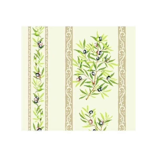 Nappe clos des oliviers jaune coton enduit plastifié 3m//1m60