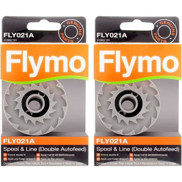 Lokxmve Lot De 2 Bobines De Fil De Rechange Pour Débroussailleuse Flymo