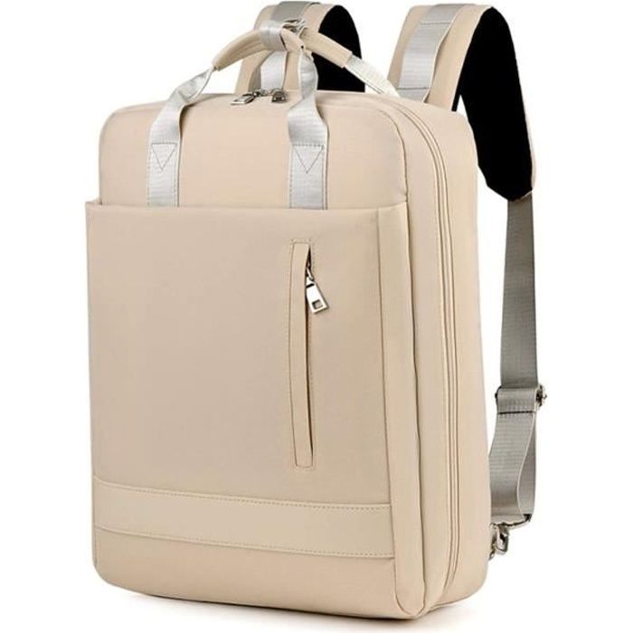 Sac a Dos Ordinateur 15.6 pouces Portable Femme avec port de charge USB,  pour PC Portable conçu pour les cours d'université Beige - Cdiscount  Bagagerie - Maroquinerie