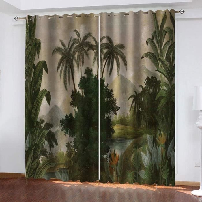 Rideaux Occultants Chambre 3d Plantes De La Foret Tropicale Imprime Rideau A Oeillets Salon Et Chambre Enfant Decoration De Fenetre Cdiscount Maison Rideaux Occultants Chambre 3d Plantes De La Foret Tropicale Imprime Rideau A Oeillets Salon Et Chambre Enfant Decoration De Fenetre Cdiscount Maison