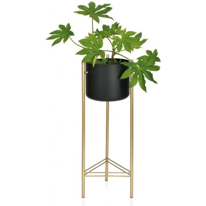 Cache-pot sur pieds en métal avec support 28cm - Livraison rapide