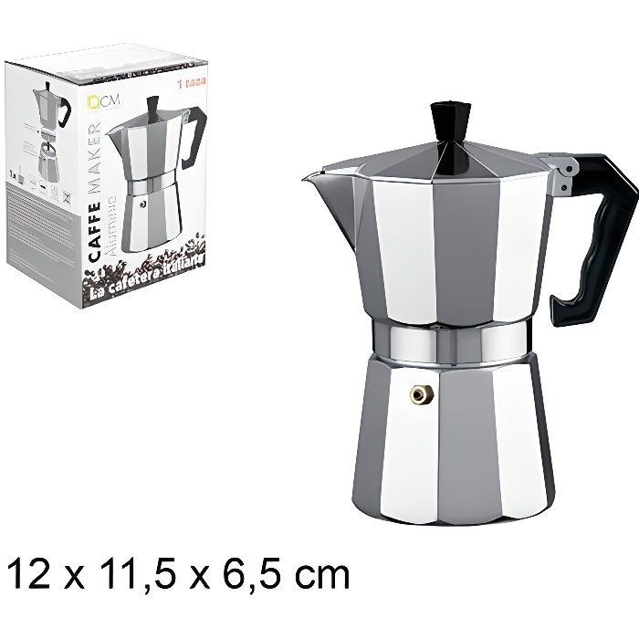VEV VIGANO KP100 - CAFETIERE ITALIENNE 1 TASSE ALUMINIUM ADAMO - Zone Café