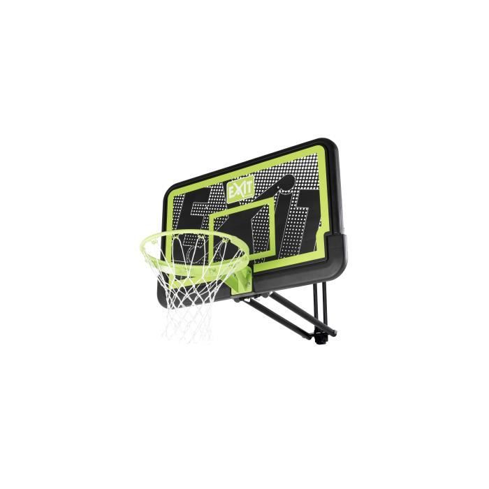 Panneau de basket mobile à roulettes avec cercle dunk EXIT Galaxy -  vert/noir