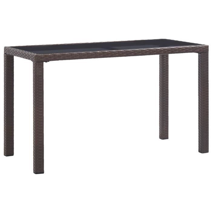 Vidaxl Table de jardin 123x60x74 cm - vue 2