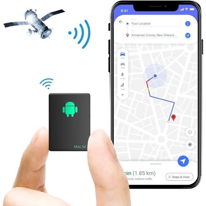Tracage gps,Mini traceur GPS Anti-vol, suivi en temps réel, dispositif de localisation GPS Anti-perte pour sacs [D199790704]