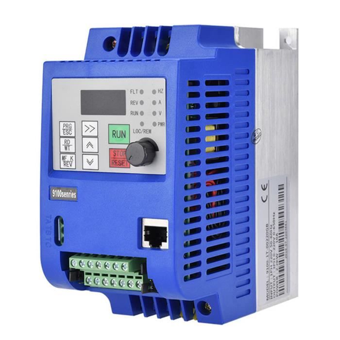 Convertisseur De Fréquence Monophasé VFD 5A 0,75kW - Régulateur De Vitesse Pour Moteur Monophasé