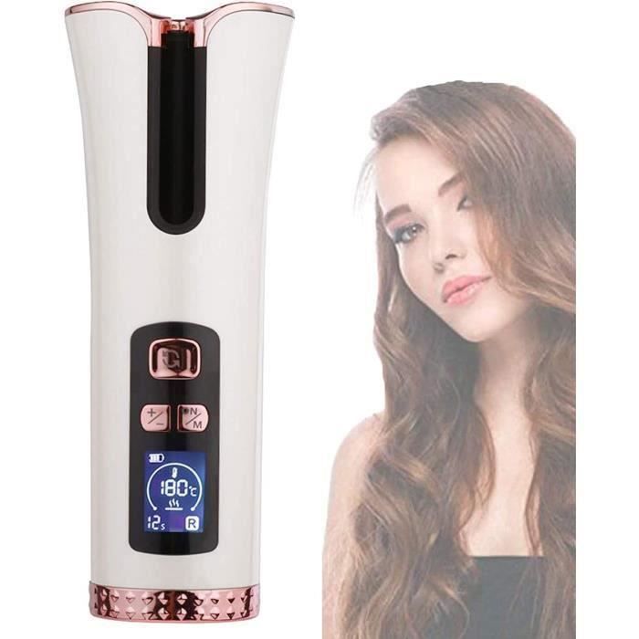 TJSBoucleur sans Fil, Boucleur À Cheveux Automatique Fer À Boucler