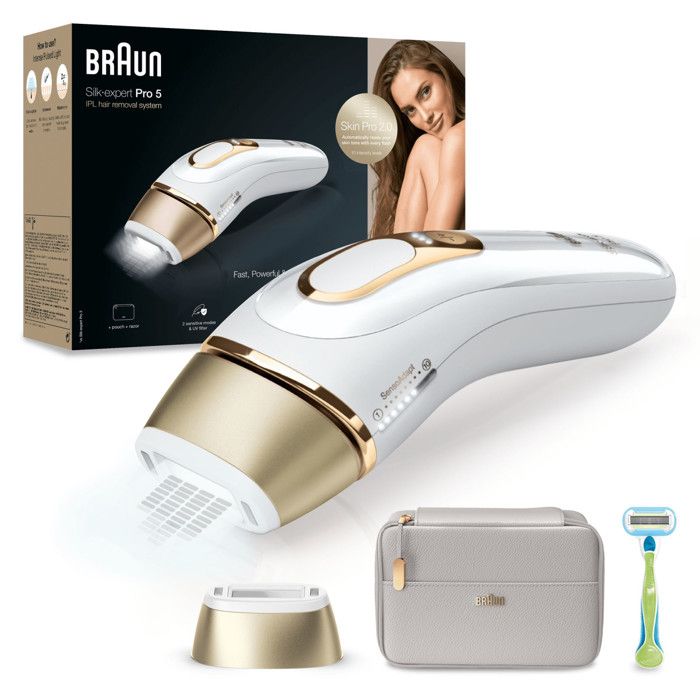 Braun Silk expert Pro IPL PL5054 Or Lumière pulsée Royaume Uni NE PAS UTILISER sur :• le cuir chevelu les sourcils et - vue 2