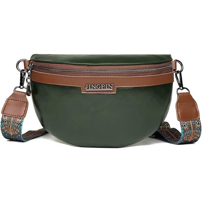 XSDSLS Sac Banane Pour Femme Homme Nylon Sac à Bandoulière