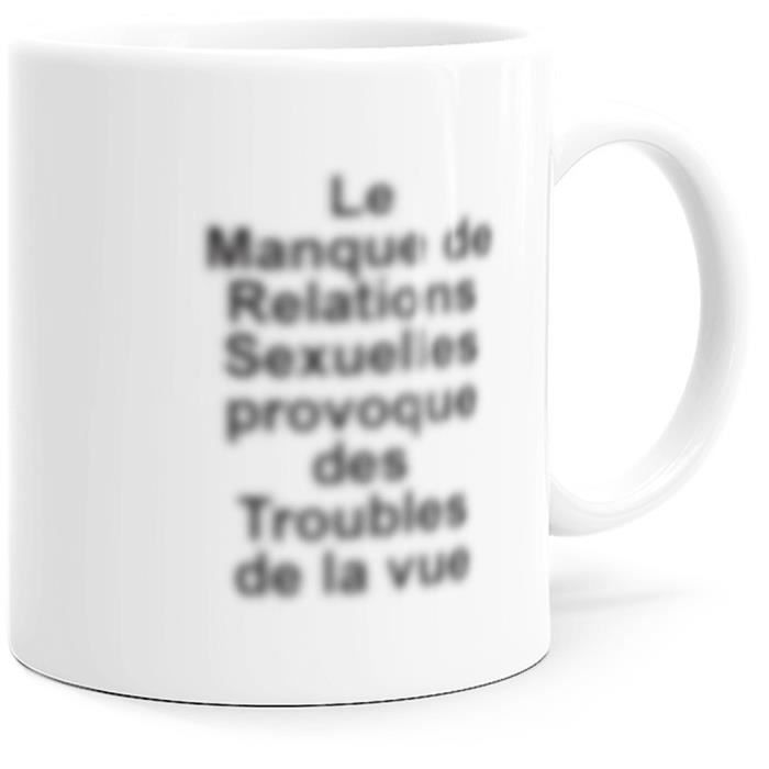 Mug Humour Cadeau Original fun à Message pour Femme et Homme oui