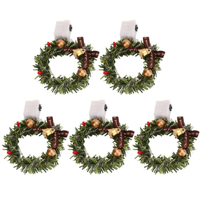 Ghzste Lot De 4 Lampadaires Miniatures Noël - 10.5cm Pour Maison De Poupée Ou Décoration