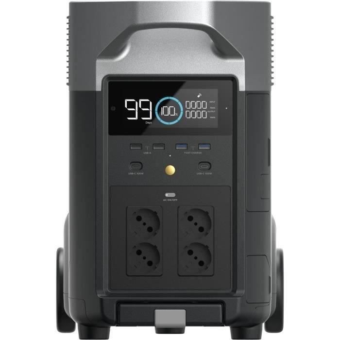 Générateur Electrique Portable Delta Pro, 3600wh , 4 Sortie Ca
